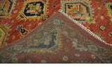 Hand Knotted Eclectic Rust and Brown Antique Traditional Multi size wool Area Rug