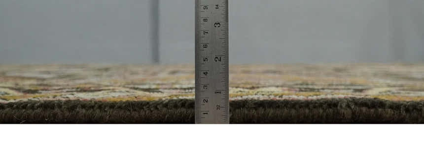 Olive, Gold, Black and Brown Oriental Traditional Hand Knotted Multi Size Wool Area Rug, Living Room and Bedroom Rug