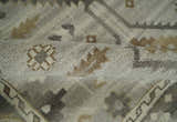 Hand Knotted Ivory, Charcoal and Beige Traditional Floral Multi Size Wool Area Rug