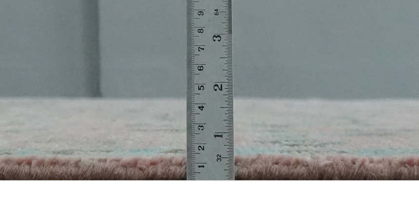 Hand Knotted Pink and Aqua Oriental Oushak Multi Size Traditional Wool Area Rug, Living Room and Bedroom Rug