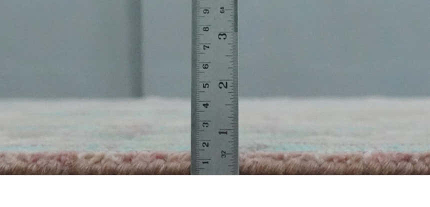 Hand Knotted Pink, Aqua and Purple Vibrant colorful Multi Size Oushak Wool Area Rug