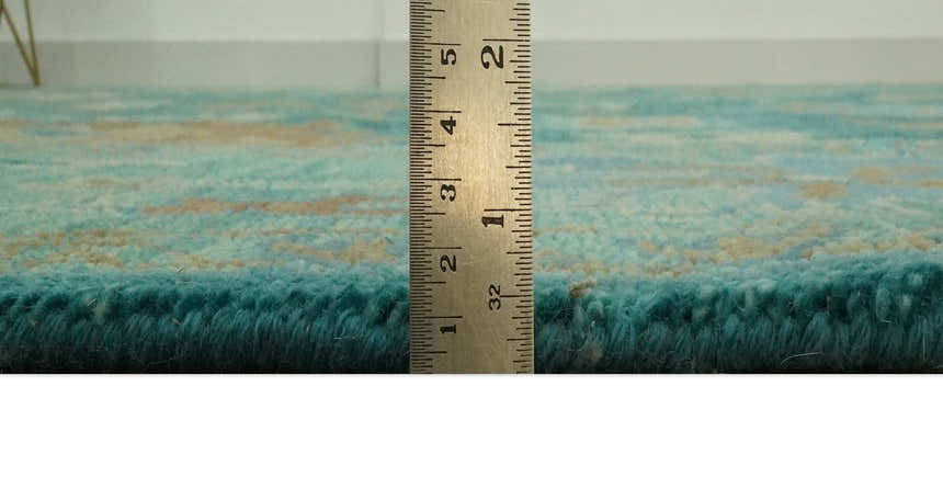 Hand Knotted Teal Traditional Oushak Multi size wool area rug