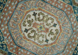 Rust and Blue Hand Knotted traditional Antique look Turkish Mamluk Living Room Multi Size wool Area Rug