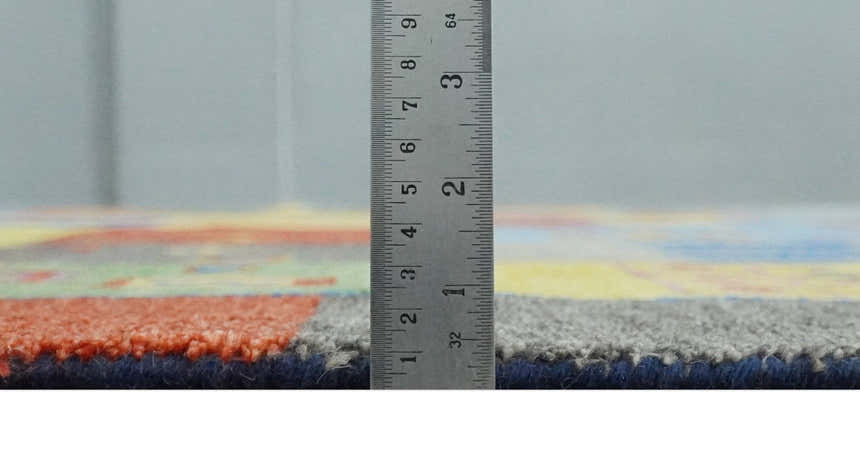 Hand knotted Traditional Multi color Antique Tribal Style Gabbeh Design Wool Area Rug