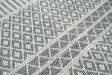 Modern Contemporary Hand Woven Black and White Wool Area Rug