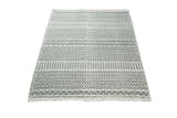 Modern Contemporary Hand Woven Black and White Wool Area Rug