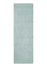 Modern Contemporary Style Teal and Ivory Hand Tufted Wool Area Rug