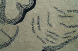 Hand Tufted 2x3 Animal Beige Elephant Wool Area Rug