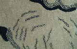 Hand Tufted 2x3 Animal Beige Elephant Wool Area Rug