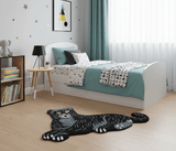 Hand Tufted 2x3 Animal Black Panther Wool Area Rug
