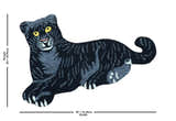 Hand Tufted 2x3 Animal Black Panther Wool Area Rug