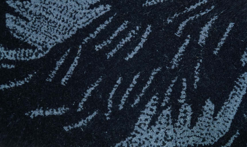Hand Tufted 2x3 Animal Black Panther Wool Area Rug