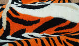 Hand Tufted 2x3 Animal Rust Baby Tiger Wool Area Rug