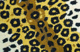 Hand Tufted 2x3 Gold Animal Leopard Wool Area Rug