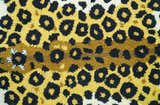 Hand Tufted 2x3 Gold Animal Leopard Wool Area Rug