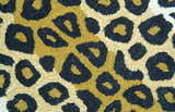 Hand Tufted Animal Leopard Gold And Black 3x5 Wool Area Rug