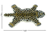 Hand Tufted Animal Leopard Gold And Black 3x5 Wool Area Rug