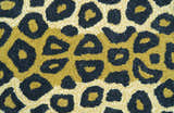 Hand Tufted Animal Leopard Gold And Black 3x5 Wool Area Rug