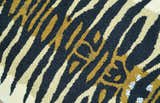 Hand Tufted Animal Tiger Black 3x5 Wool Area Rug