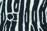 Hand Tufted Animal Zebra Black 3x5 Wool Area Rug