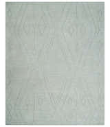 Hand Tufted Ivory Traditional Geometrical Moroccan Design Custom Made Rug