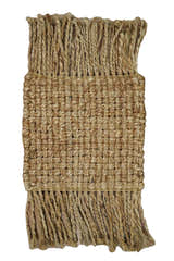 Hand Woven Natural Fiber Brown Natural Jute Rug