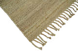 Hand Woven Natural Fiber Brown Natural Jute Rug