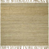 Hand Woven Natural Fiber Brown Natural Jute Rug