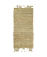 Hand Woven Natural Fiber Brown Natural Jute Rug