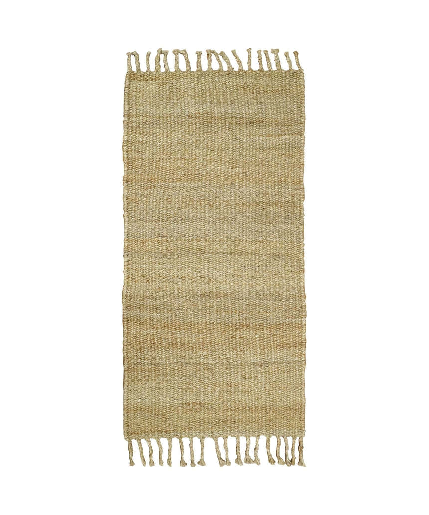 Hand Woven Natural Fiber Brown Natural Jute Rug