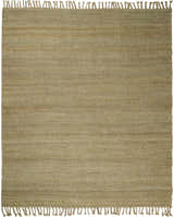 Hand Woven Natural Fiber Brown Natural Jute Rug