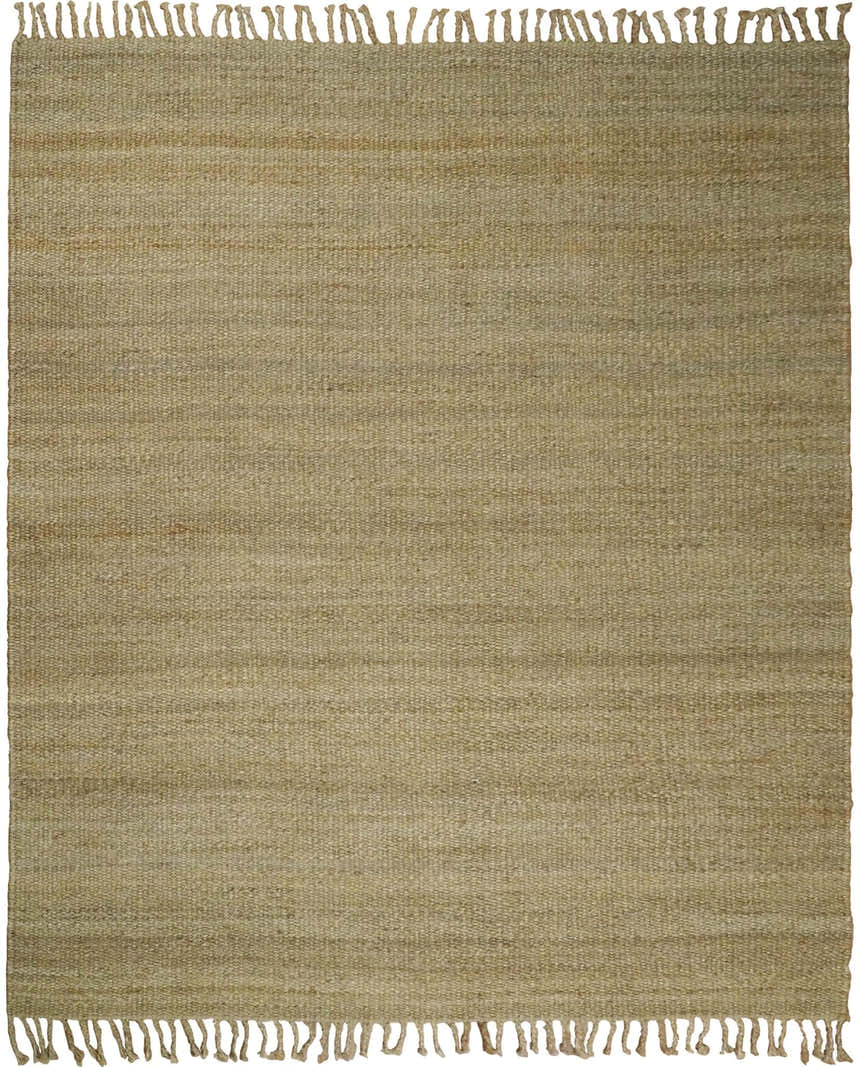 Hand Woven Natural Fiber Brown Natural Jute Rug
