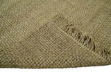 Hand Woven Natural Fiber Brown Natural Jute Rug