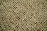 Hand Woven Natural Fiber Brown Natural Jute Rug