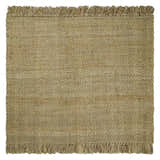Hand Woven Natural Fiber Brown Natural Jute Rug