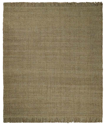 Hand Woven Natural Fiber Brown Natural Jute Rug