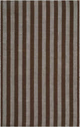 Made to Order Custom Size Carpeneto Brown Striped Outdoor Area Rug