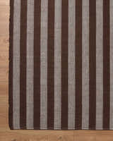 Made to Order Custom Size Carpeneto Brown Striped Outdoor Area Rug