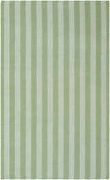 Made to Order Custom Size Carpeneto Green Striped Outdoor Area Rug