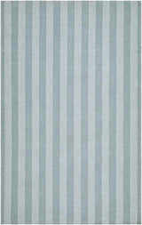 Carpeneto Dusty Blue Striped Outdoor Area Rug