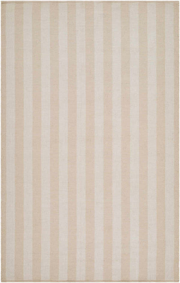 Made to Order Custom Size Carpeneto Beige Striped Outdoor Area Rug