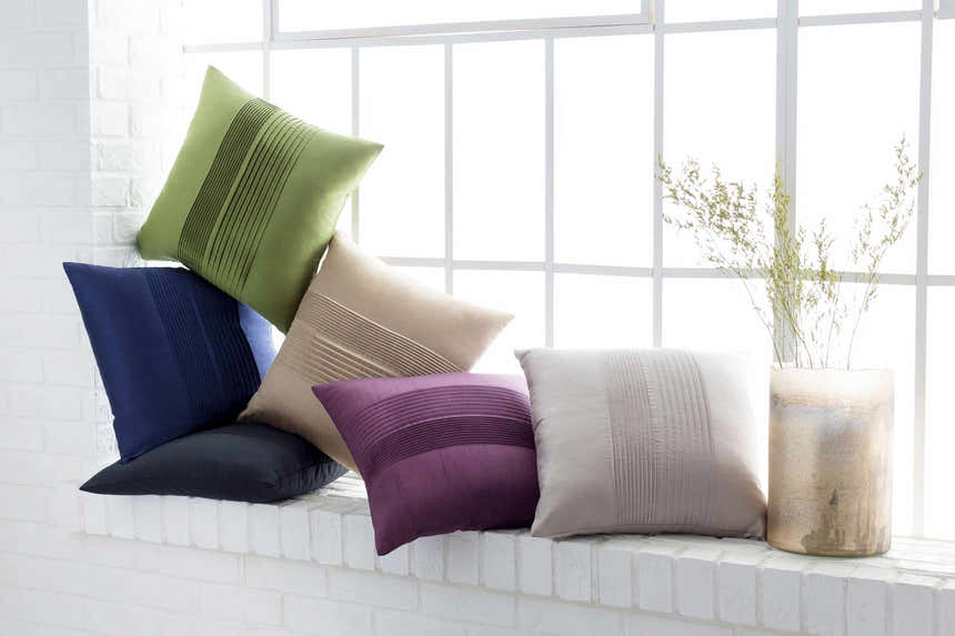 Hitchcock Navy Square Throw Pillow - Clearance