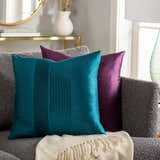 Hiltons Deep Teal Square Throw Pillow - Clearance