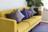 Shelton Navy Square Solid Accent Pillow - Clearance