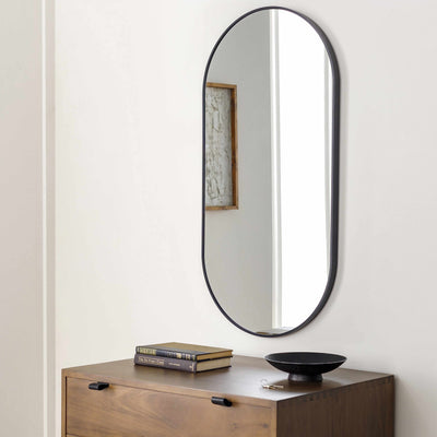 Hagenburg Black Iron Frame Mirror