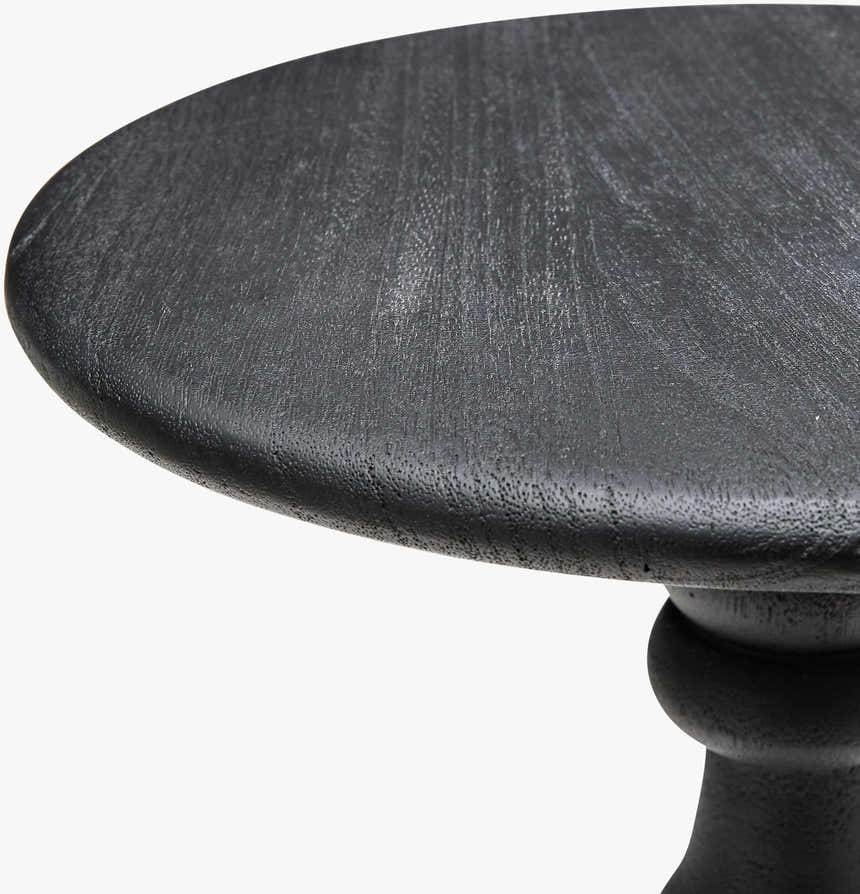 Charcoal Traditional End Table for sofa or lounge seating