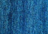 High Pile Blue Hand knotted Contemporary Custom Made Solid Afghan wool Area Rug