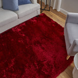 Feizy Indochine Modern Solid - Red/Purple Area Rug