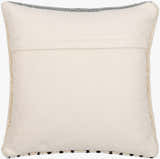 Gravel Slate Gray and Ivory Pebble Texture Modern Wool Accent Pillow - Clearance