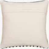 Gravel Slate Gray and Ivory Pebble Texture Modern Wool Accent Pillow - Clearance